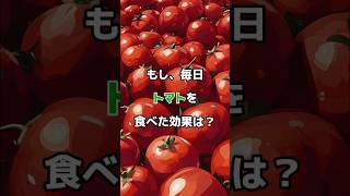 もし毎日トマトを食べるとどんな効果が得られる？#shorts #トマト #リコピン