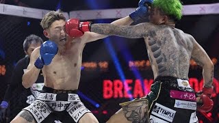 【BreakingDown】“三河幕府”の喧嘩自慢が完全アウェーで劇勝! 大阪喧嘩自慢シェンロンを鮮やかストレートで大の字に