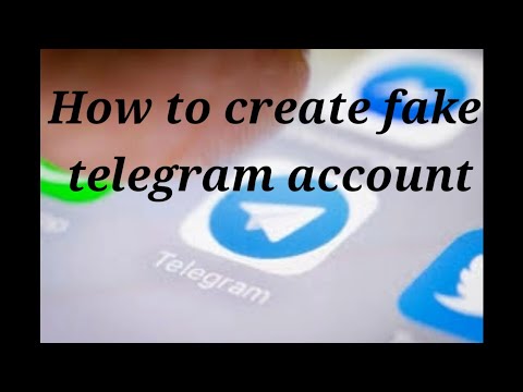 How to create fake telegram account with fake number
