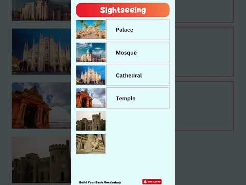 Sightseeing Vocabulary with Pronunciation | Learn English Words for Travel