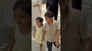 Chiru Sarja Son with Druva Daughter Brother love #dhruvasarja #chirusarja #druvasarja #sandalwood