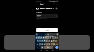 What's crypto Dex | Blum Code #blum #blumcode #code