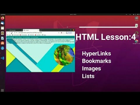 HTML Lesson:4- Links, Bookmarks, Images, Lists(Unordered and Ordered)