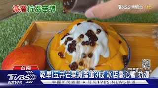 乾旱!玉井芒果減產3至4成 冰店憂心!暫時抗漲苦撐｜TVBS新聞