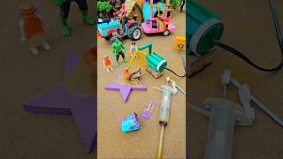 Mini hand pump water science project with concrete mixer cow farm mini tractor 323 video #yt #shorts