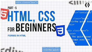 HTML & CSS Tutorial for Beginners | Ep 5: Forms in HTML – input, label, button Explained