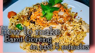 How to Cook Bami Goreng in just 3 MINUTES. | indonesian noodles