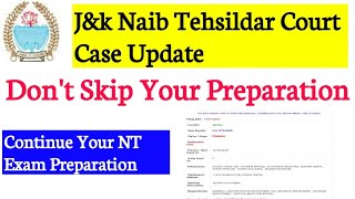 Jkssb Naib Tehsildar Notification 2025 || Court Case Update || Don't Skip Your Preparation