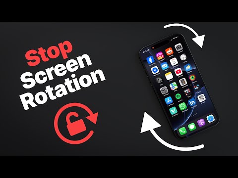 Stop iPhone Screen From Rotating
