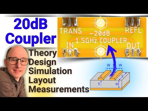 RF PCB DESIGN: Cheap 20dB coupler you can design and build at home.