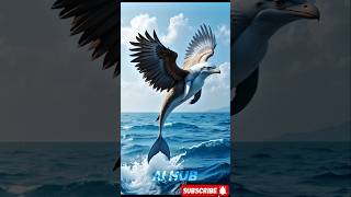 Dolphin, Eagle, Lion and Zebra ‼️Ai Hybrid Fusion 💢#aianimals #aihybridanimals #aihub #aishorts