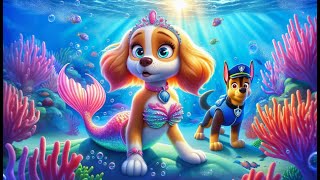 Paw Patrol Ultimate Rescue | GIANT MERMAID SKYE FALL IN LOVE?! | Very FUNNY Story | Rainbow 3