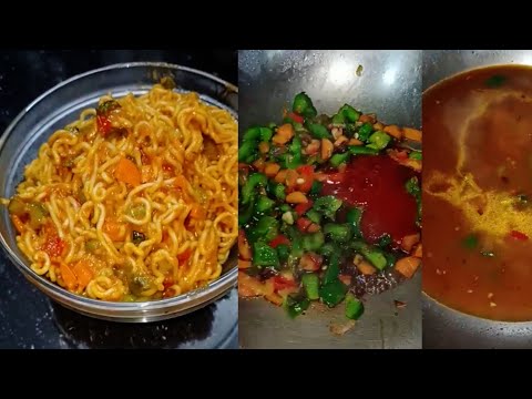 ASMR Street Style Maggi 😋 | Maggi Recipe | Hot and Spicy Maggi Noodle