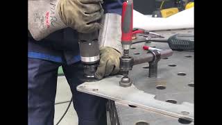 Radius R2 on Stainless Steel using the 𝗕𝗲𝘃𝗲𝗹 𝗠𝗶𝘁𝗲® 𝗘𝗕𝗜 INOX.