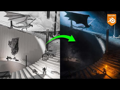 Making a Cinematic Fantasy Scene in Blender