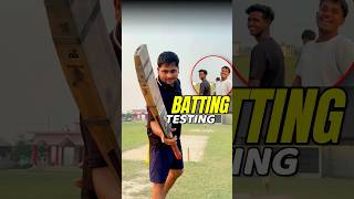 Single Handed Batting Test🏏😍|| #cricket #batting #fun #game #minivlog #ashortaday #shorts