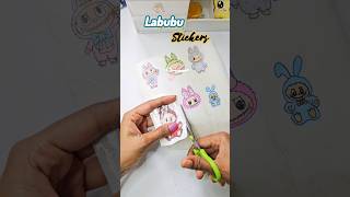Labubu sticker diy / How to make stickers at home? #diysticker #papercrafts #cute #craft  #labubu