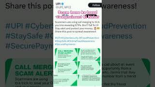 #otpscam #cybercrime #crime #news #update #viralvideo #cyberawareness #cybersafeindia #cybersafety