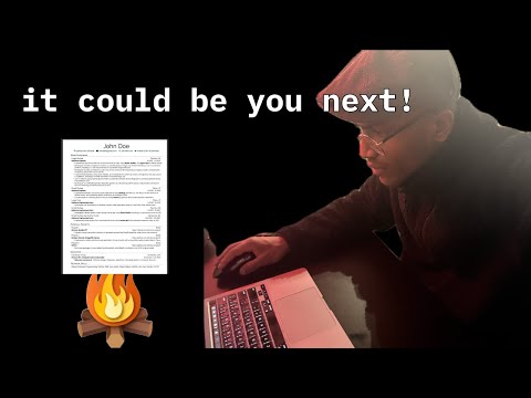 roasting my swe friend's cv
