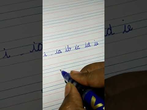 Handwriting Tutorial|how to write cursive for kids|I joining with other alphabets part-1 #shorts