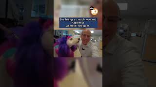 Rainbow Therapy Dog Brings Joy to Young Cancer Patients at Rady Children's Hospital