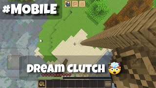 I tried @dream clutches in bedrock edition 😅 #minecraft