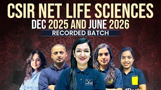CSIR NET Life Sciences 2025-26 | Complete Recorded Batch for Dec 2025 & June 2026 Exams | VedPrep