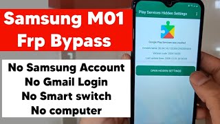 Samsung M01 (M015) FRP Bypass | No Samsung Account | No Gmail Login | No Smart switch | No Computer