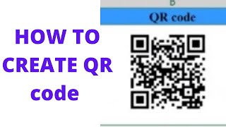 HOW TO CREATE QR code in excel