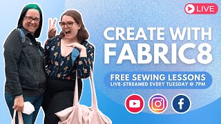 CREATE WITH FABRIC8: Fabric Basket With Handles (Free Online Sewing Class)