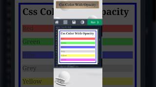 𝐂𝐬𝐬 𝐂𝐨𝐥𝐨𝐫 𝐖𝐢𝐭𝐡 𝐎𝐩𝐚𝐜𝐢𝐭𝐲 | #css #colors #opacity #html #style #design #css3 #tags  @Educationslearning