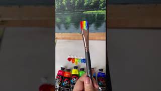 Final part#onestrokepainting #rainbow #artprocess #shorts #artvideo #artvideos #artwork #arttutorial
