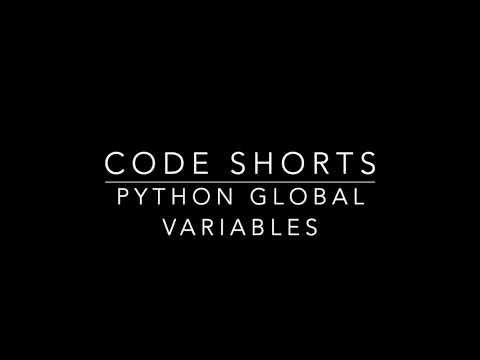Python  Global Variables