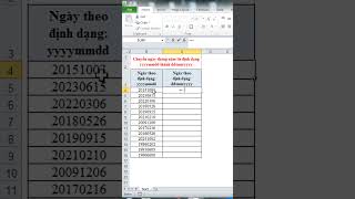 #EXCEL: Cách chuyển đổi định dạng ngày tháng năm trong #excel. #meoexcel #nghienexcel #exceltips