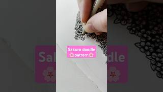 Easy cherry blossom zendoodle pattern 🌸 #zentangle #doodleart