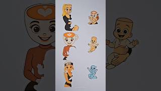 Italian Brainrot Family Mom vs Baby Paper Matching Puzzle #trending #italianbrainrot #vira