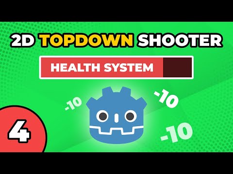 Easy Health System | Build a 2D Top-down Shooter in Godot with C# | Lesson 04