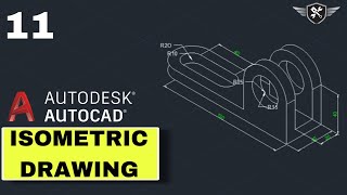 Autocad Isometric Drawing 11 | AutoCAD tutorial for beginners #akd #autocad #design
