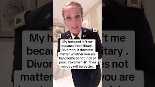 MY Husband left me 😞 #armygirl #armylife #armylover
