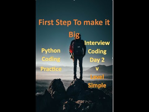 2. Interview prep Python - Level Simple