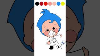 Pintamos a Plim Plim #plimplim #colorear #kids #drawing #dibujo #animation