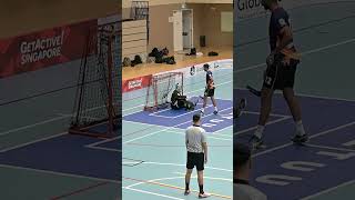 Oswind's airhook penalty shot goal. #SFL24 #floorball #singaporefloorball #airhook