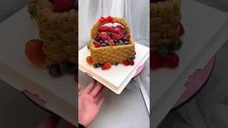 Fruit Basket made of cake #cakemagic #cakedecorating #cake