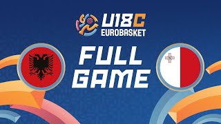 Group Phase | Albania v Malta | Full Basketball Game | FIBA U18 EuroBasket 2025 Division C