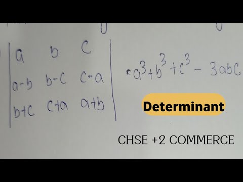 Understanding Determinants – A Key Concept in CHSE +2 Commerce#st.soluation