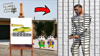 FRANKLIN ESCAPE FROM JAIL WITH HELP OF MAGICAL PAINTING BOARD IN GTA 5