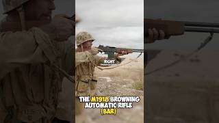 THE M1918 BROWNING AUTOMATC RIFLE (BAR) 😨 #army #military #shorts #war Credits: @GarandThumb