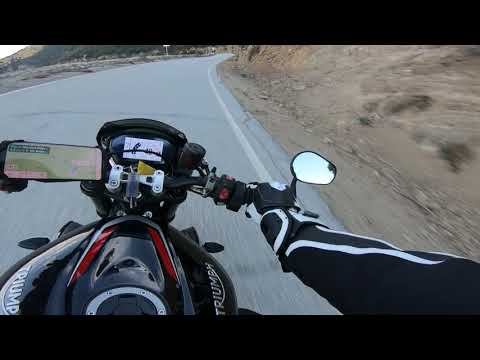 First time on Glendora Mountain Road (GMR) - Triumph Street Triple