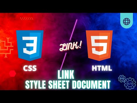How To Link Css Style Sheet Document Using HTML|Learn HTML and CSS