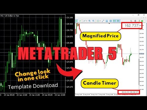 How To Make Your MT5 Charts Like Tradingview l Mt5 Candle Timer l Mt5 Magnified price Indicator